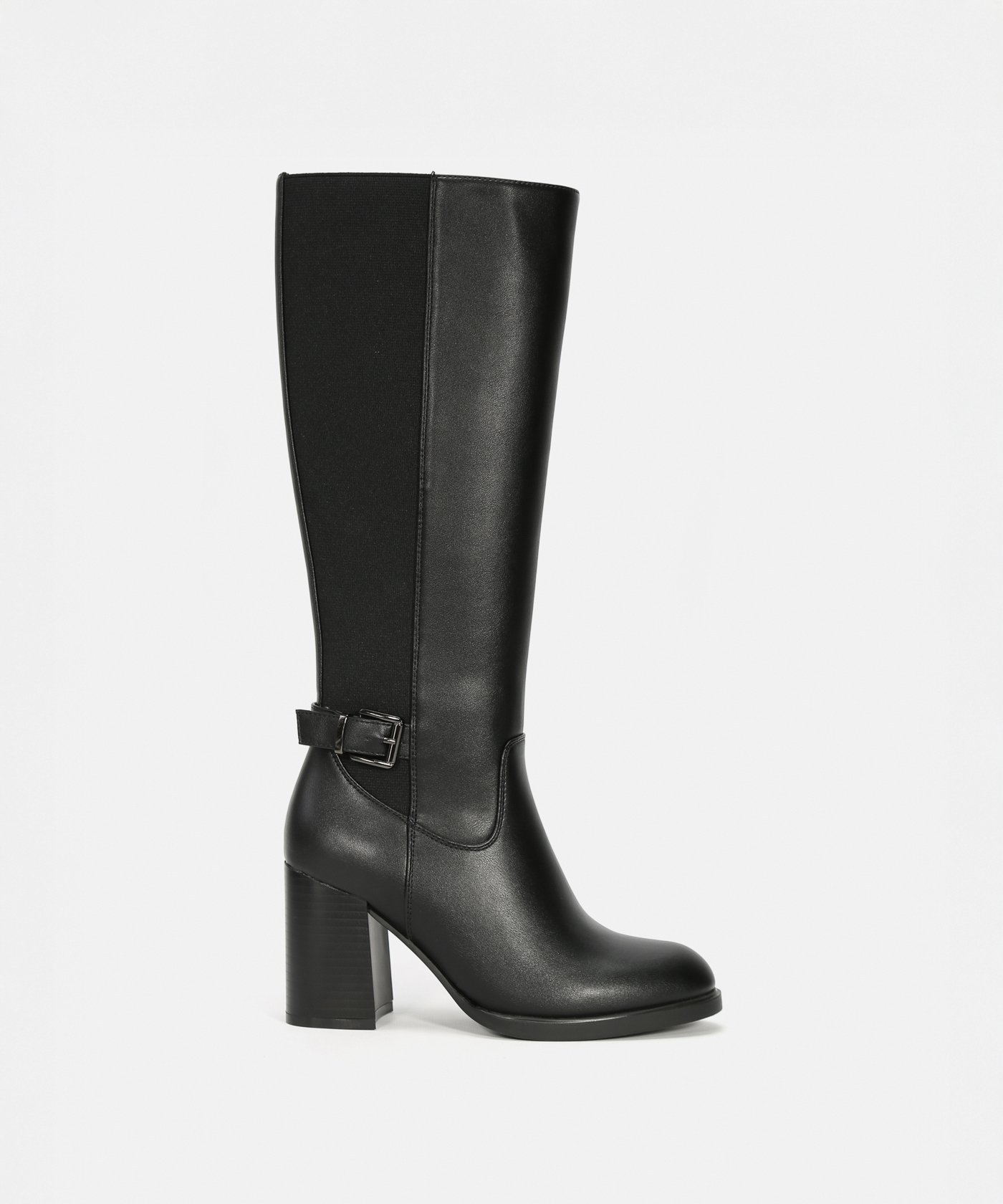 Botas altas tacón hebilla image number null